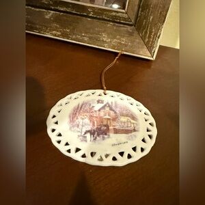 White Holiday Ornament